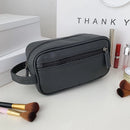 Nécessaire Bolsa de Mão Masculina de Couro Ecológico Super Estilo Moderno Despojado Amplo Espaço