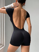 Slayform Macacão Esportivo de Alta Elasticidade e Sem Costura para Yoga