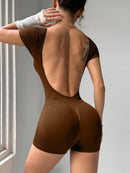 Slayform Macacão Esportivo de Alta Elasticidade e Sem Costura para Yoga