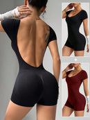 Slayform Macacão Esportivo de Alta Elasticidade e Sem Costura para Yoga