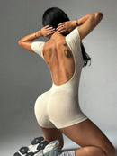 Slayform Macacão Esportivo de Alta Elasticidade e Sem Costura para Yoga