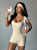 Slayform Macacão Esportivo de Alta Elasticidade e Sem Costura para Yoga