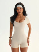 Slayform Macacão Esportivo de Alta Elasticidade e Sem Costura para Yoga