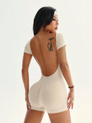 Slayform Macacão Esportivo de Alta Elasticidade e Sem Costura para Yoga