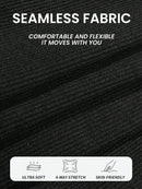 Slayform Macacão Preto Sem Costas e Sem Mangas Seamless para Mulheres