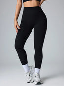 Easithlete Leggings esportivos de ioga com painéis de tela, sem emendas e de alta elasticidade