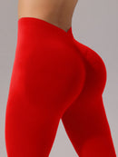 Slayform Calça casual, fitness e ioga aderente, franzida e evasê para senhoras