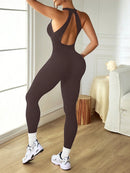 Slayform Macacão Preto Sem Costas e Sem Mangas Seamless para Mulheres