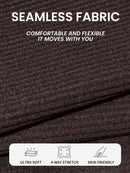 Slayform Macacão Preto Sem Costas e Sem Mangas Seamless para Mulheres