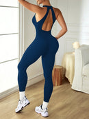 Slayform Macacão Preto Sem Costas e Sem Mangas Seamless para Mulheres