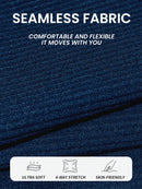 Slayform Macacão Preto Sem Costas e Sem Mangas Seamless para Mulheres