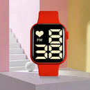 Relógio Feminino LED quadrado à prova d'água digital masculino Esportes