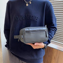 Nécessaire Bolsa de Mão Masculina de Couro Ecológico Super Estilo Moderno Despojado Amplo Espaço