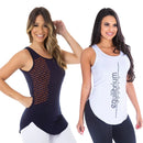 Kit com 2 Camisetas Regatas Femininas Fitness Basicas Academia Mulher Crossfit Yoga Pilates