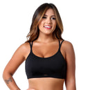 Top Fitness Feminino Alça Fina Academia com Forro zero Transparência