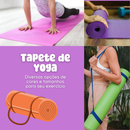 Tapete de Yoga Eva 1,00 x 50 10mm Preto