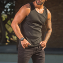 Kit 2 Regata Americano Canelada Masculina Básica 100% algodão lisa premium