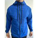 Corta vento masculino com capuz, bolso e zíper (unissex) lisa. corta vento feminina