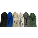 Corta vento com capuz, bolso e zíper (unissex) lisa.