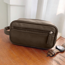 Nécessaire Bolsa de Mão Masculina de Couro Ecológico Super Estilo Moderno Despojado Amplo Espaço