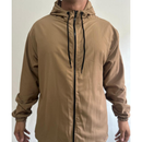 Corta vento masculino com capuz, bolso e zíper (unissex) lisa. corta vento feminina