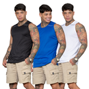 Kit 3 Camisetas Regatas Masculinas Esportivas Dry fit Academia Caminhadas Corridas