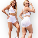 Promoção Melhor Legging ou Short textura grossa para Academia Suplex Bolha Cintura Alta Disfarça Celulite brocada