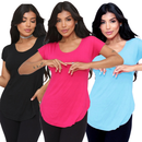 KIT 3 Blusa tapa Bumbum de Viscolycra