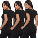 KIT 3 Blusa tapa Bumbum de Viscolycra