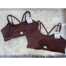 Top Fitness Feminino Alça Fina Academia com Forro zero Transparência