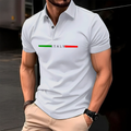 Camisa Polo ITALY Manfinity Manga Curta Masculina camiseta Piquet 100% Algodão