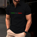 Camisa Polo ITALY Manfinity Manga Curta Masculina camiseta Piquet 100% Algodão