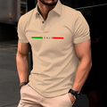 Camisa Polo ITALY Manfinity Manga Curta Masculina camiseta Piquet 100% Algodão