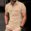 Camisa Polo ITALY Manfinity Manga Curta Masculina camiseta Piquet 100% Algodão