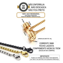Colar e Pingente Haltere Aço Inoxidável -Academia Musculação Maromba Fitness Cordão com Halter fit
