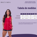 KIT 4 Regata Dry Fit Feminina Academia Costas Nadador Esportiva Lisa Treino Fitness Leve Treino Mais UNIDADE