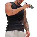 Kit 2 Regata Americano Canelada Masculina Básica 100% algodão lisa premium