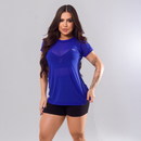 Blusa Feminina De Tule Transparente Academia Fitness Camisão Fitness Treino