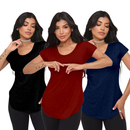 KIT 3 Blusa tapa Bumbum de Viscolycra