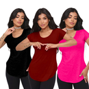 KIT 3 Blusa tapa Bumbum de Viscolycra