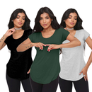 KIT 3 Blusa tapa Bumbum de Viscolycra