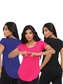 KIT 3 Blusa tapa Bumbum de Viscolycra