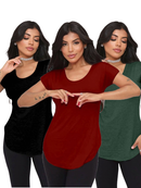 KIT 3 Blusa tapa Bumbum de Viscolycra