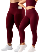 Calça Legging Feminina com Bolso Lateral Zero Transparência Cintura Alta