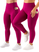 Calça Legging Feminina com Bolso Lateral Zero Transparência Cintura Alta