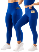 Calça Legging Feminina com Bolso Lateral Zero Transparência Cintura Alta