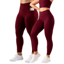 Calça Legging Feminina com Bolso Lateral Zero Transparência Cintura Alta