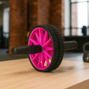 Roda Abdominal Dupla com Apoio Treino Funcional Abdômen e Academia em Casa Saúde Bem Estar Lançamento