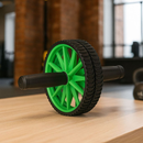 Roda Abdominal Dupla com Apoio Treino Funcional Abdômen e Academia em Casa Saúde Bem Estar Lançamento