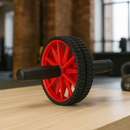 Roda Abdominal Dupla com Apoio Treino Funcional Abdômen e Academia em Casa Saúde Bem Estar Lançamento